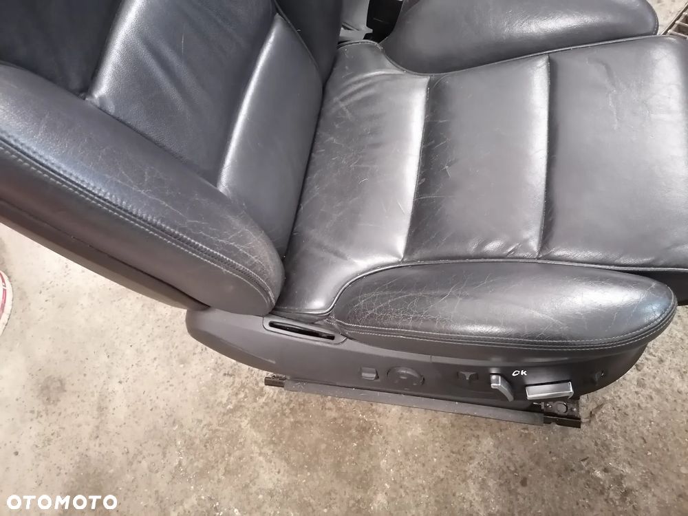Fotele Kanapa Boczki Skóra Skórzany Czarna Audi A8 D3 EU Na Elementy - 5