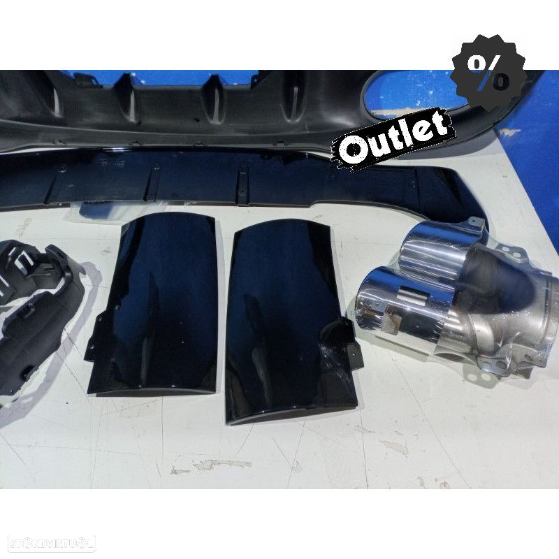 C010649C1 DIFUSER MERCEDES CLA C118 19- LOOK AMG PRETO BRILHANTE + PONTEIRAS ESC - 4