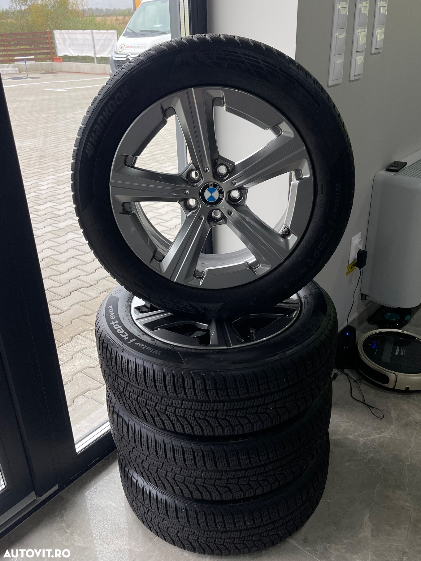 Jante BMW X1 , X2, originale, cu anvelope iarnă 7mm - 2