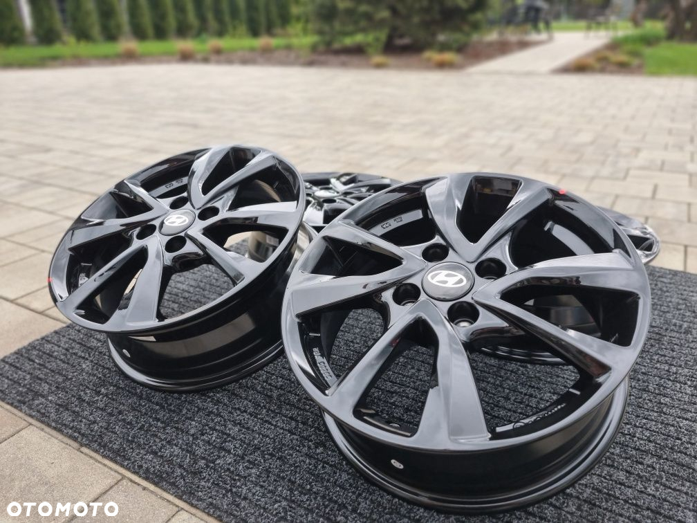 Hyundai 15" nowe felgi alu i10 i20 Inster Bayon 4x100 czarne alufelgi - 2