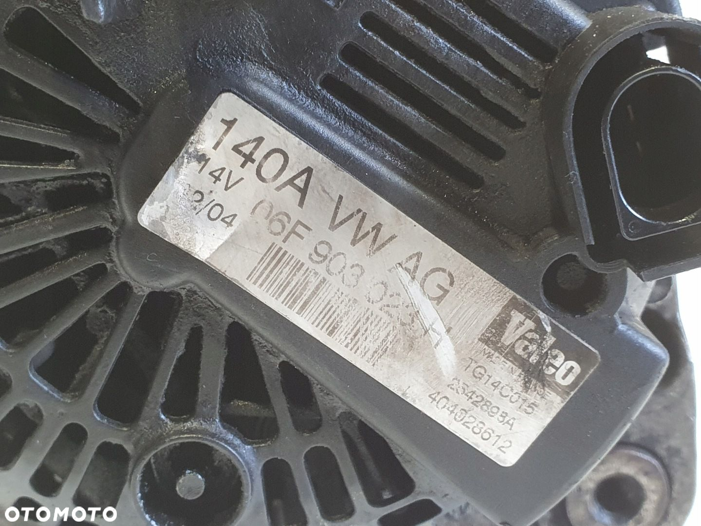 Audi A4 B7 2.0 TDI ALTERNATOR 06F903023H valeo 140A - 2