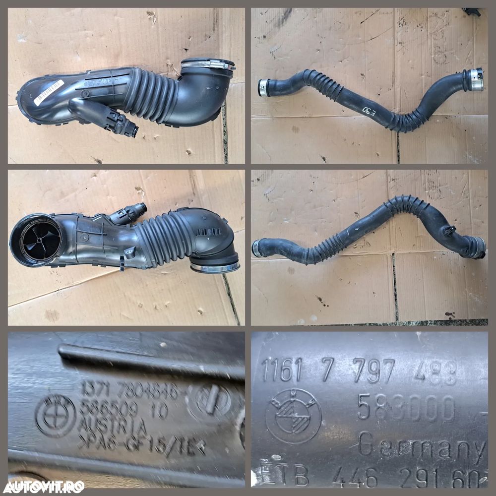 -2- Anexe motor N47 Bmw 318d E90 2010 debitmetru fulie furtun turbo intercooler bujii electrovalva conducta ac furtun lichid racire - 3