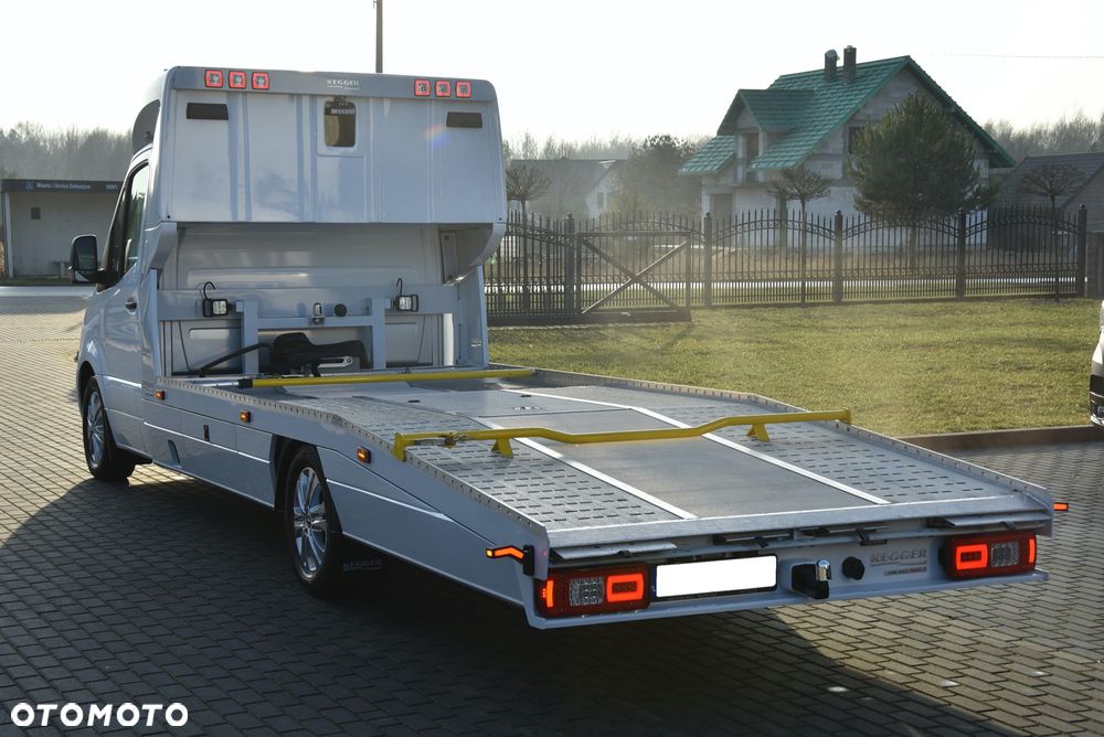 Mercedes-Benz SPRINTER 2022 / ZABUDOWA KEGGER LOW RACE + / AUTOLAWETA / HAK / 3.0 V6 AUTOMAT / DUŻY MBUX / KAMERA COFANIA / SYPIALKA SPOJKAR / PODUSZKI TYŁ / UNIKAT / STAN FABRYCZNIE NOWY - 10