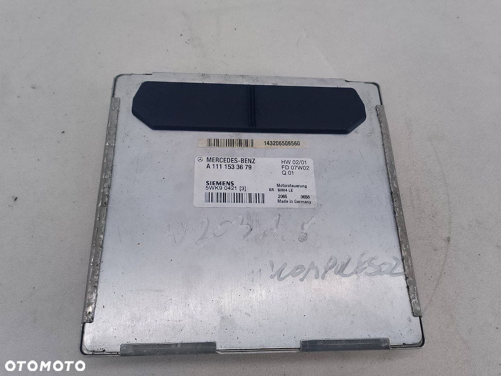 KOMPUTER, STEROWNIK MERCEDES-BENZ KLASA C W203 A1111533679 5WK90421 - 2