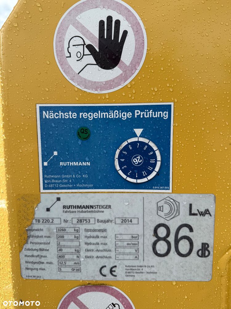 Mercedes-Benz Podnośnik Koszowy Zwyżka Ruthmann TB220 22 metry 14 w Bok Udt jak Wumag Multitel Gsr - 26