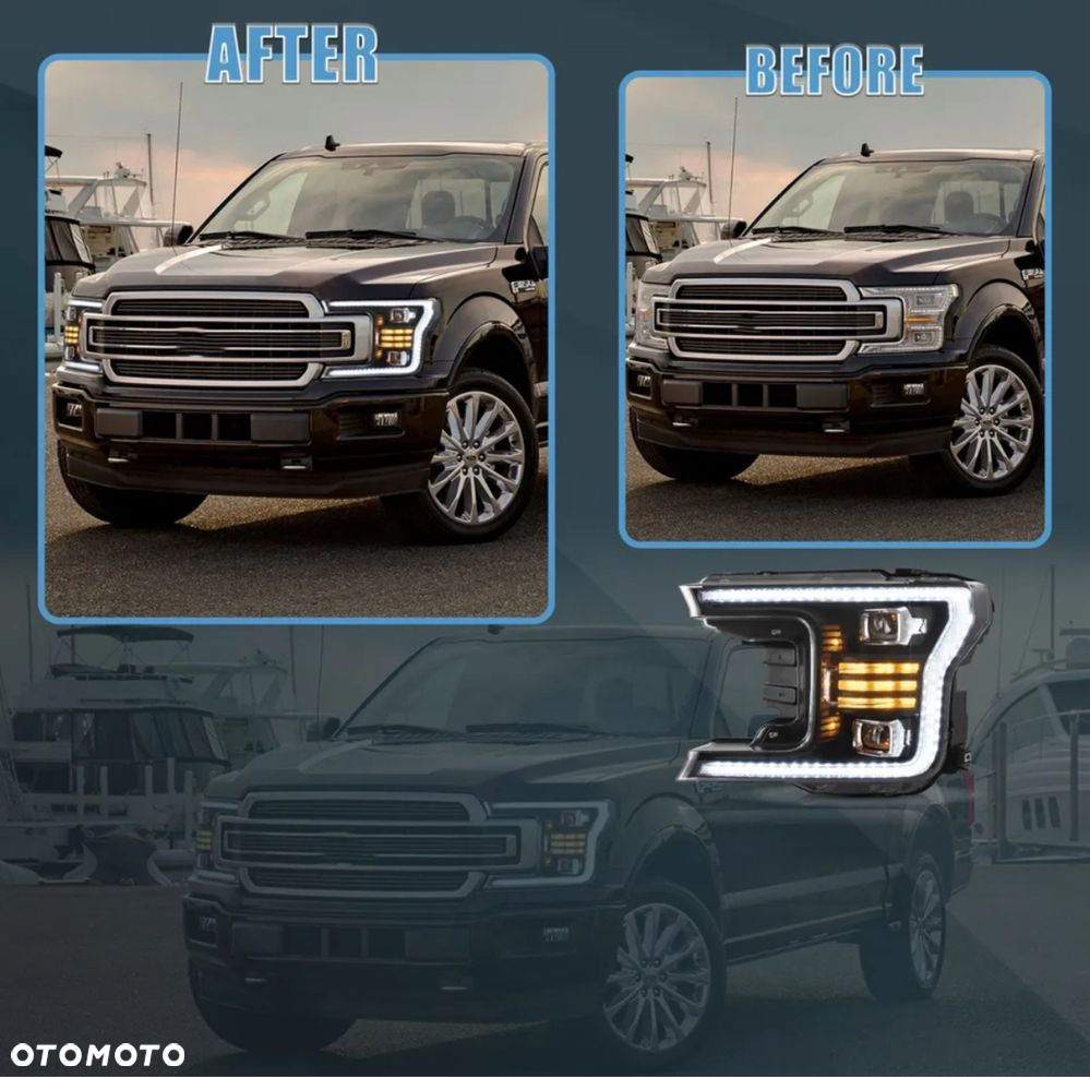 Ford f150 led vland 18-20 przód nowe - 3