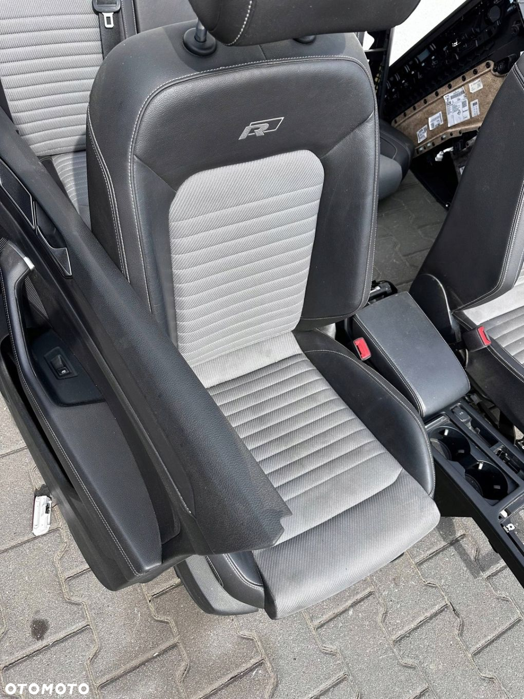 PASSAT B8 KOMBI R-LINE FOTELE TPICERKI ALCANTARA KOMPLET MASAŻ - 4
