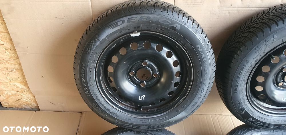 Felgi stalowe z oponami 165/70 R14 5J 4X100 ET35 VW UP 1S0601027 - 3