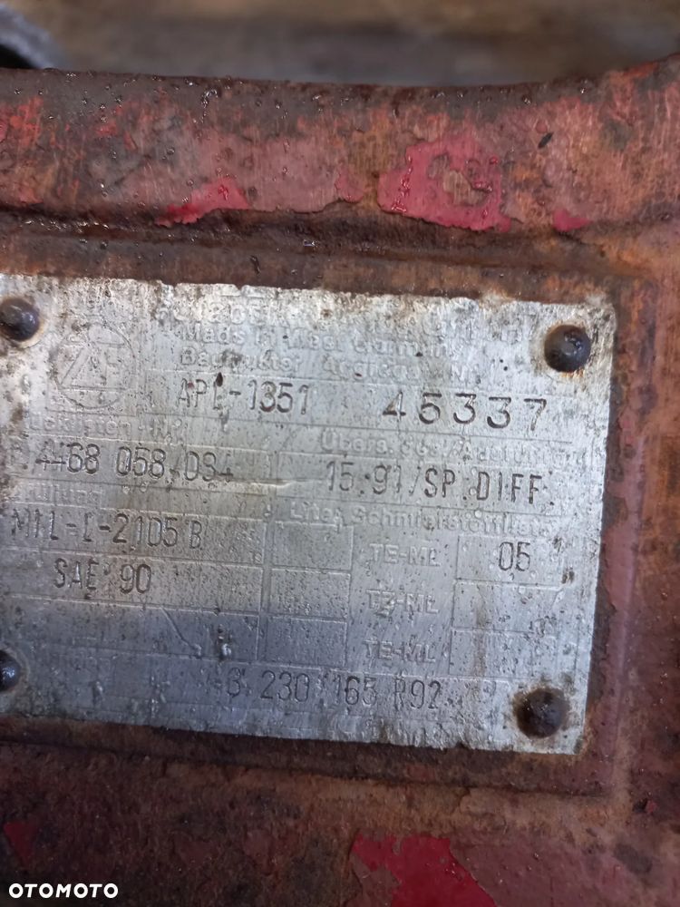 Most apl 1351 zf, półoś ,mechanizm różnicowy,atak,koło talerzowe,satelity ,układ planetarny. - 1