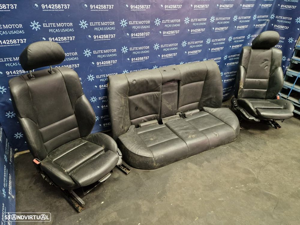 Jogo de bancos usados BMW SERIE 3 E46 SEDAN PACK M PELE PRETOS - 1