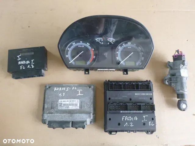 ZESTAW STARTOWY KOMPUTER STACYJKA IMMOBILIZER LICZNIK SKODA FABIA I 1.2 - 1