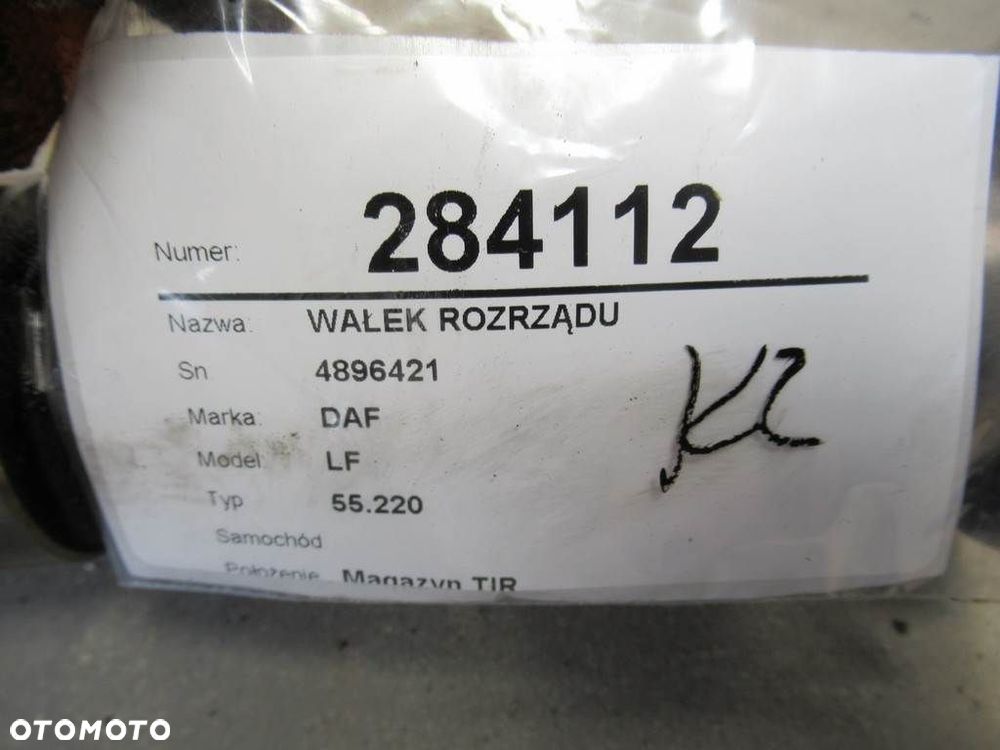 WAŁEK ROZRZĄDU - 748.00 PLN - DAF LF 55 2001 - 2022 FA 55.220 4896421 - 9