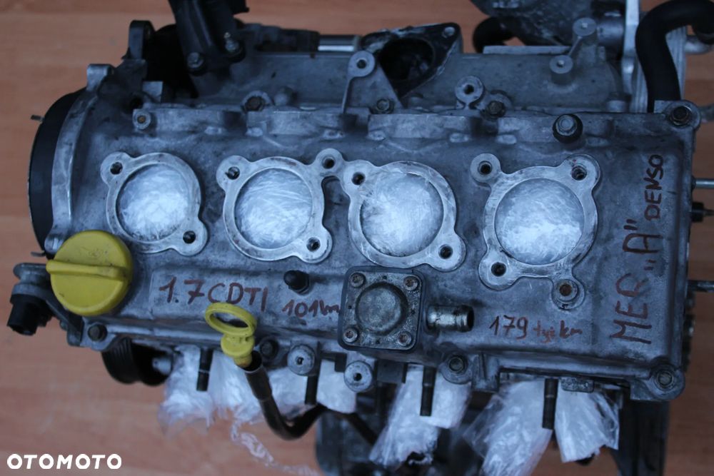 SILNIK SŁUPEK OPEL MERIVA A CORSA C COMBO 1.7 CDTI 101KM Z17DTH NIEMCY OSPRZĘT DENSO 179000km - 2