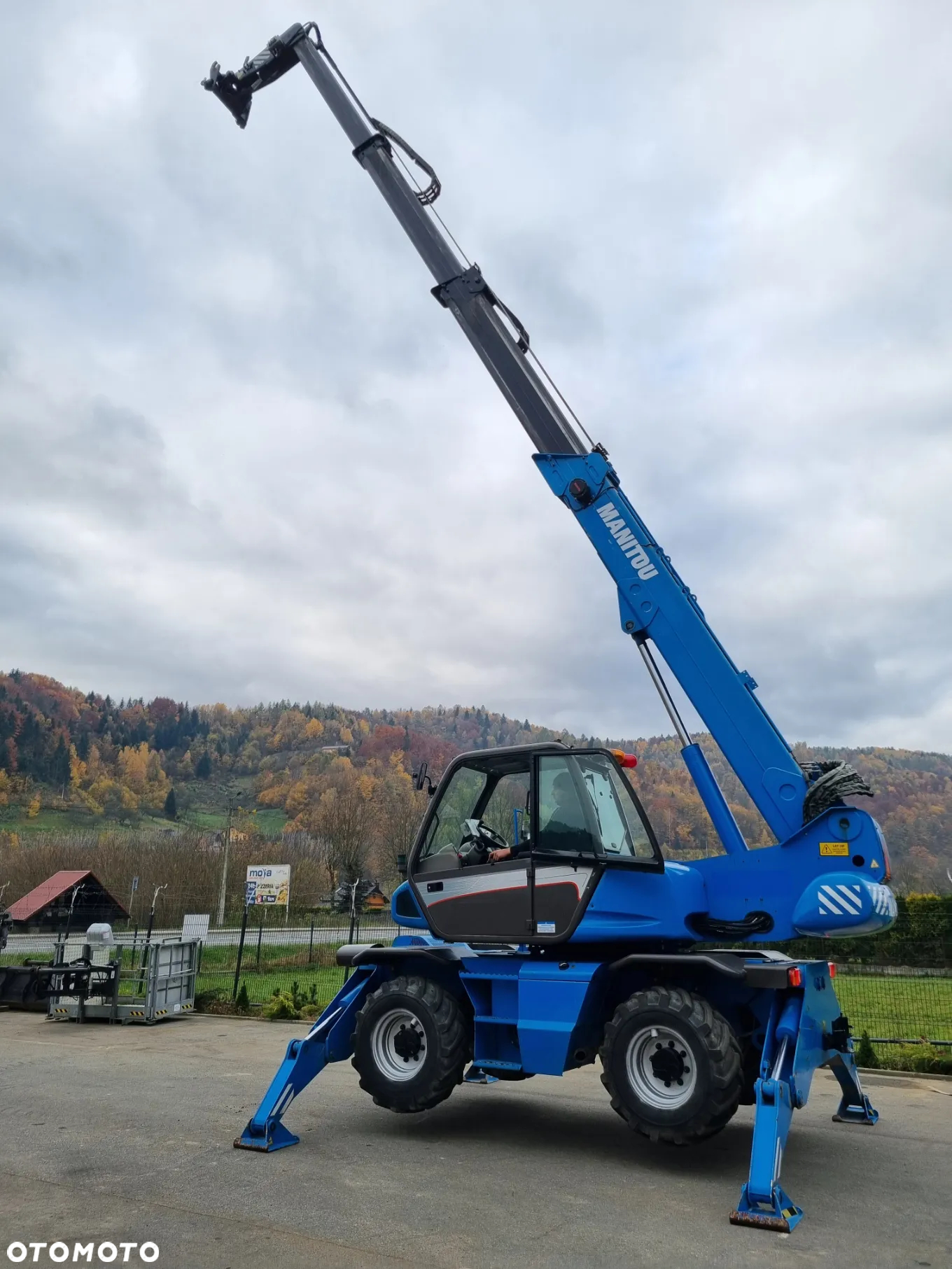 Manitou Ładowarka teleskopowa 18 metrów MRT1840 EASY-ST3B Kosz (Pilot 2 funkcje) Wciągarka Łyżka Widły z Norwegii Jak Nowa 2015r 4100mtg - 19