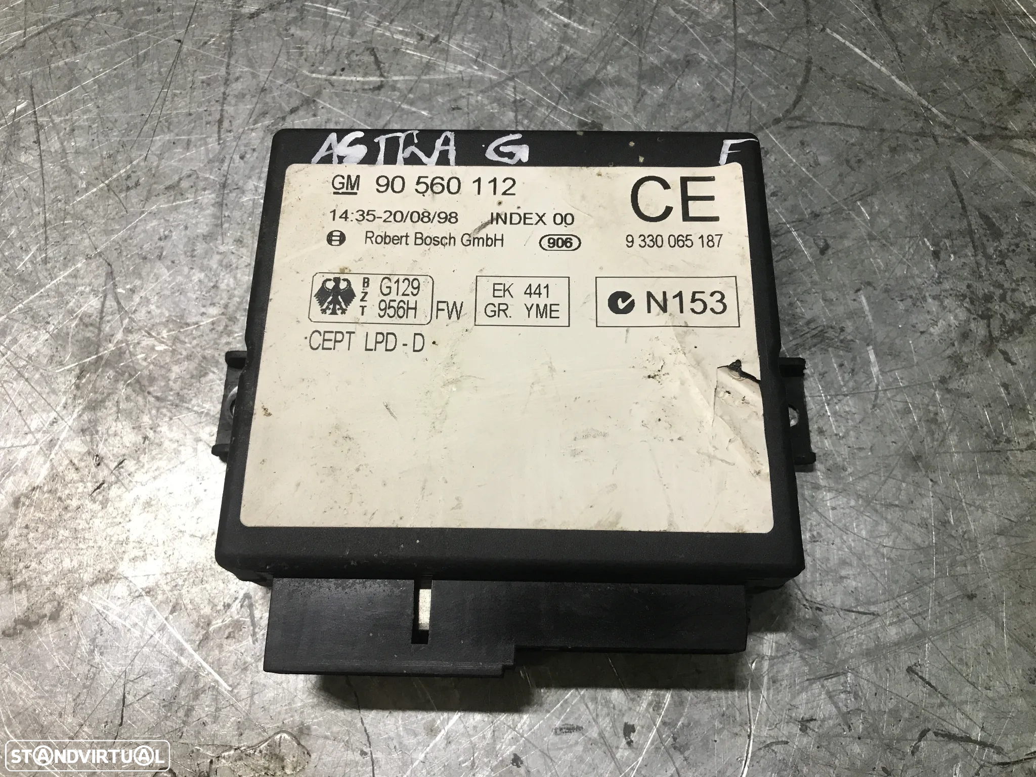 MODULO DO FECHO CENTRAL OPEL ASTRA 90560112 - 2
