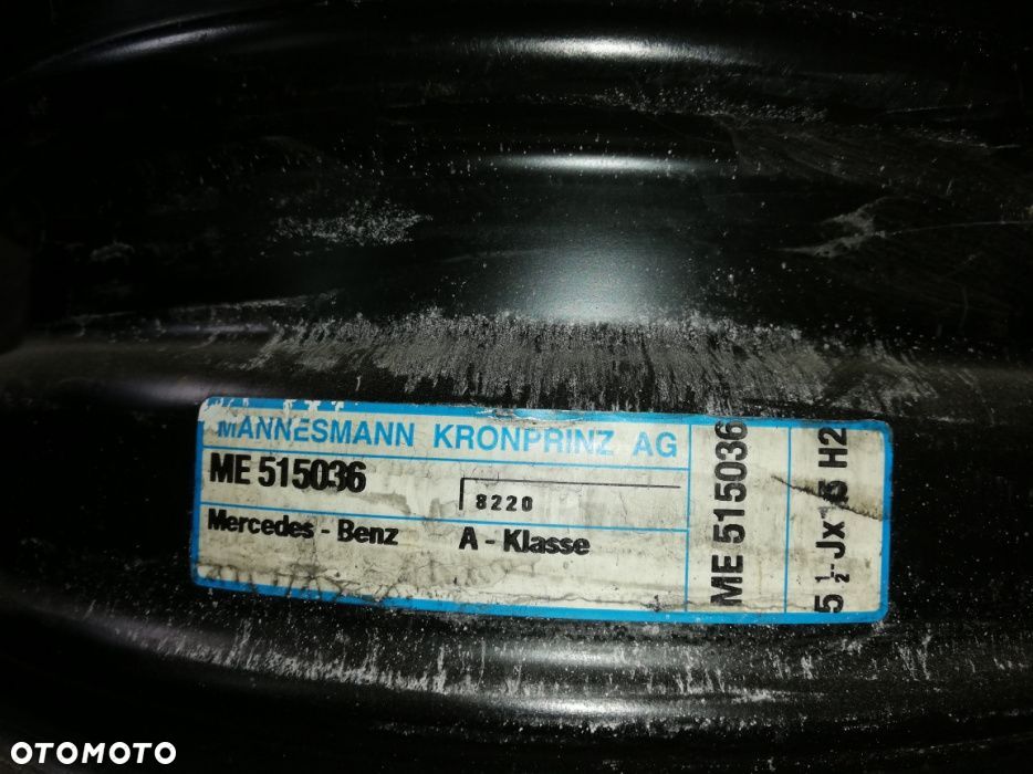 Felgi Stalowe Mercedes A-klasa R15 5*112 - 3
