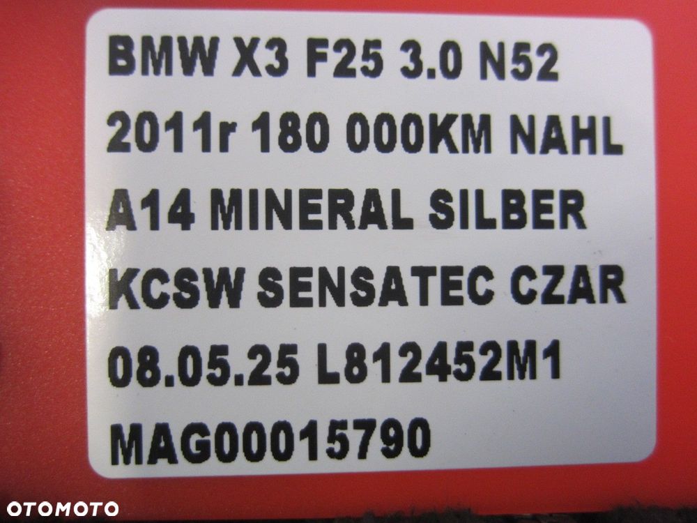 BMW X3 F25 N52 MOST TYLNY DYFER TYŁ 7592009 3.73 7592010 33107592010 2.0D - 8