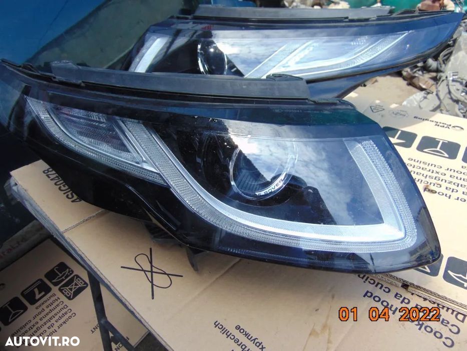 Far Range Rover evoque 2013-2018 faruri stanga dreapta complete led xe - 6