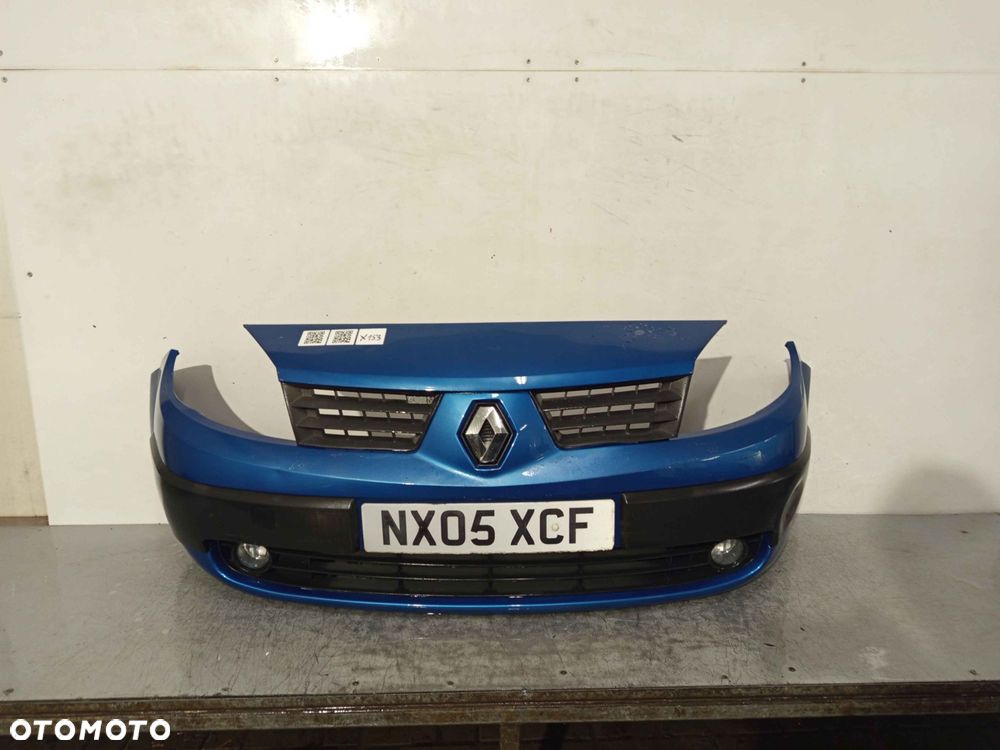+ ZDERZAK PRZÓD PRZEDNI DO RENAULT GRAND SCENIC 2 II TEI45 NIEBIESKI HALOGENY - 2