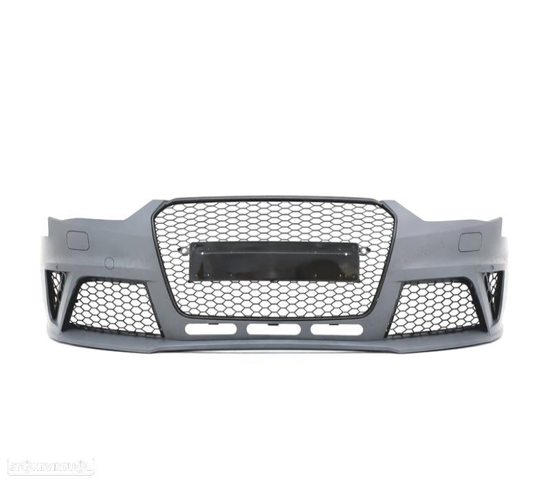 PARA-CHOQUES FRONTAL AUDI A4 B8 11-15 LOOK RS GRELHA PRETA PDC SRA - 2