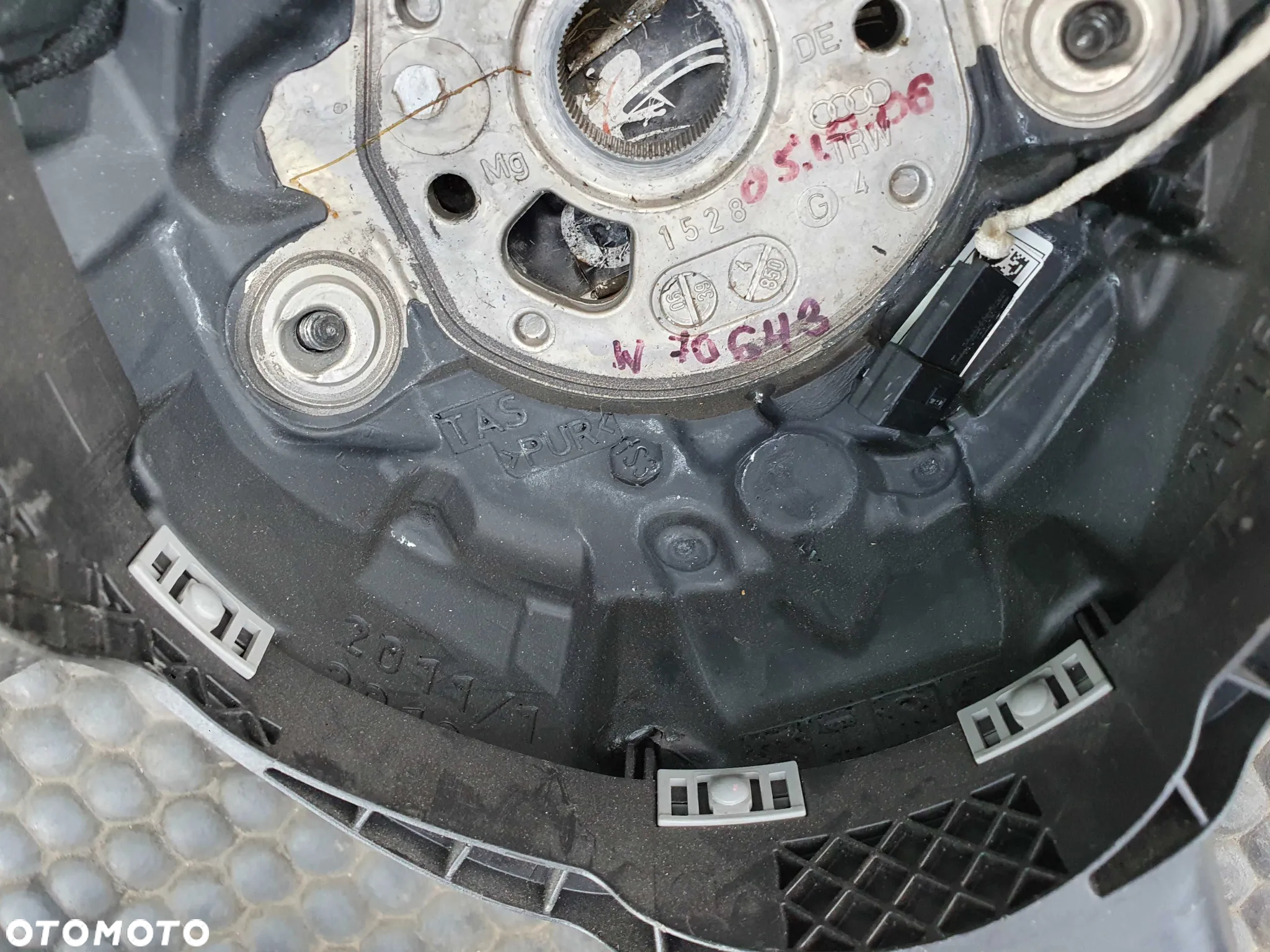 Kierownica Trzy 3 Ramienna Czarna Pikowana Skóra Air Bag Poduszka Wtyczka AUDI A4 B6 B7 - 25