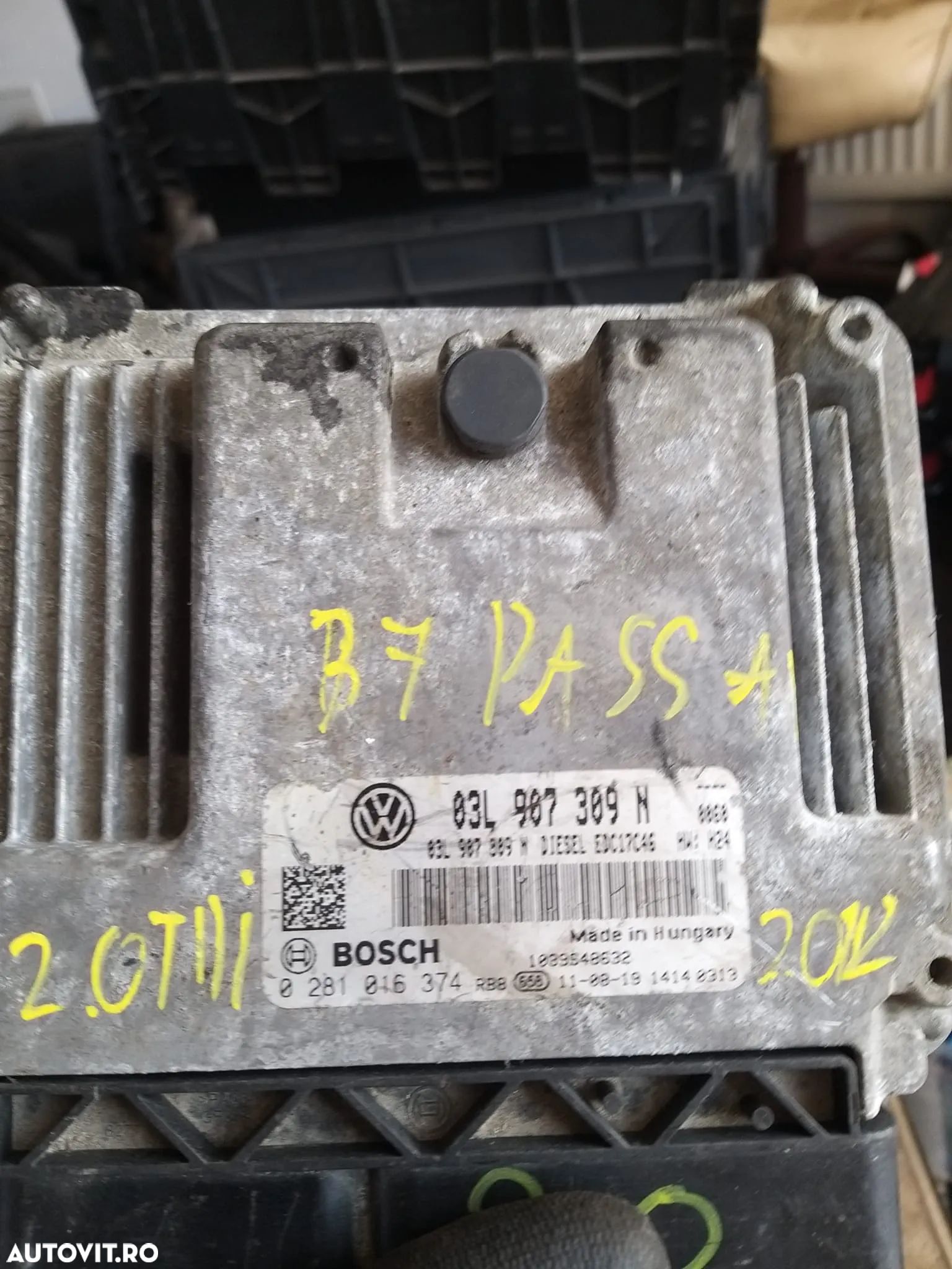 Calculator ECU cod: 03L907309N pentru VW Passat B7 din 2012 2.0 TDI - 1
