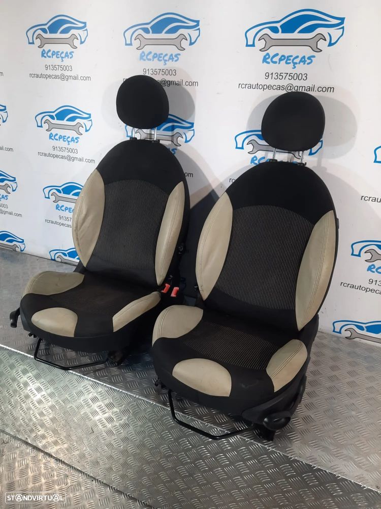 BANCOS FRENTE FRONTAL TRASEIRO TRÁS MINI ONE COOPER D S R56 TECIDO PELE AIRBAG ORIGINAL - 11