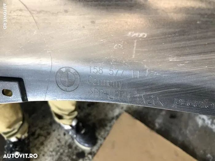 Spoiler bara spate fusta difuzor BMW M pachet f30 F31 originala fără defecte ornament grila pentru Motors de 20d cu o singura evacuare - 3