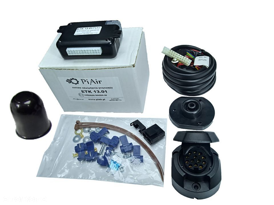 RENAULT GRAND SCENIC 2 II 3 III HAK HOLOWNICZY Z MODUŁEM 13PIN7P  MODUŁ 13 PIN + WIĄZKA + ADAPTER - 6