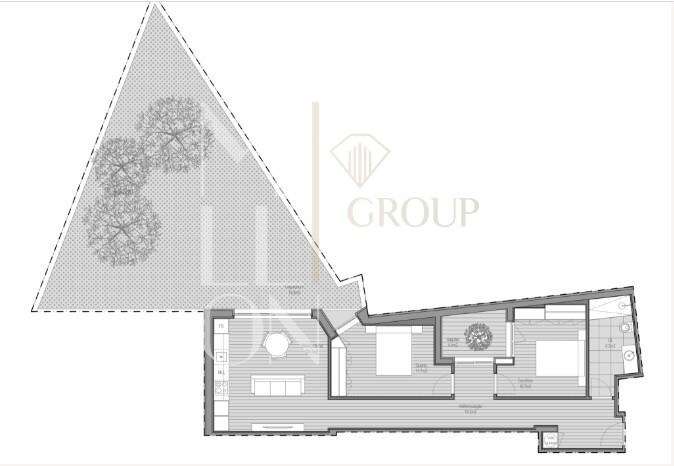 Apartamento T1+1 junto ao Campus Universitário da Asprela com lugar de - Grande imagem: 2/12