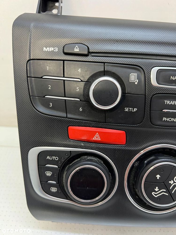 Citroen DS4 11-15 Panel nawiewu klimatyzacji radia 9666027877 - 2
