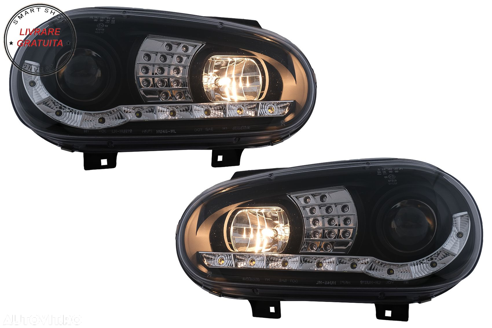 Faruri LED Daylight VW Golf IV 4 Cabriolet Hatchback Variant (09.1997-09.2003) Neg- livrare gratuita - 10