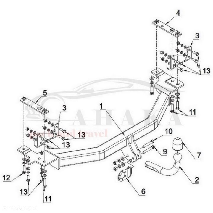 Hak Holowniczy Odkręcany Do Volvo S70 Sedan 1997-2000 - 3