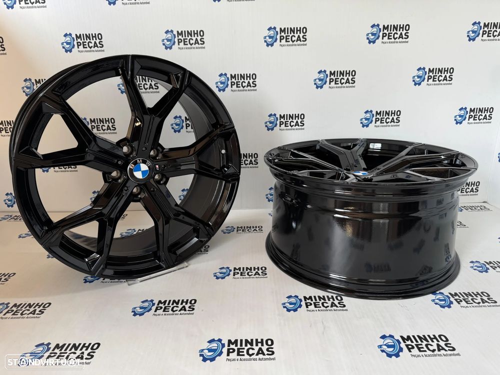 Jantes BMW X5 (G05) X6 (G06) em 21 5x120 Preto Brilho - 4