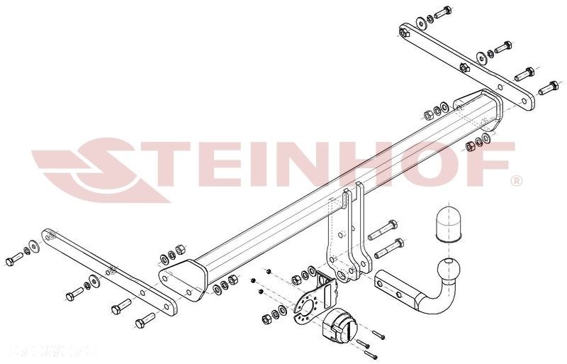 Hak holowniczy + MODUŁ 7PIN do Skoda Fabia III 5 drzwi Facelift od 2018 - 2