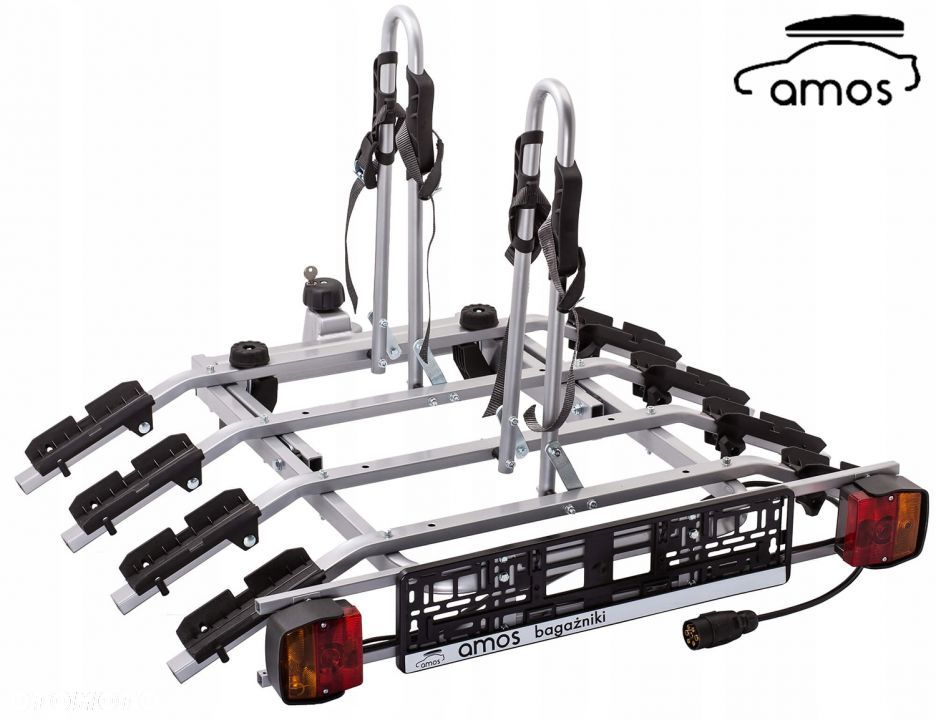 Bagażnik platforma rowerowa na hak na 4 rowery - 1