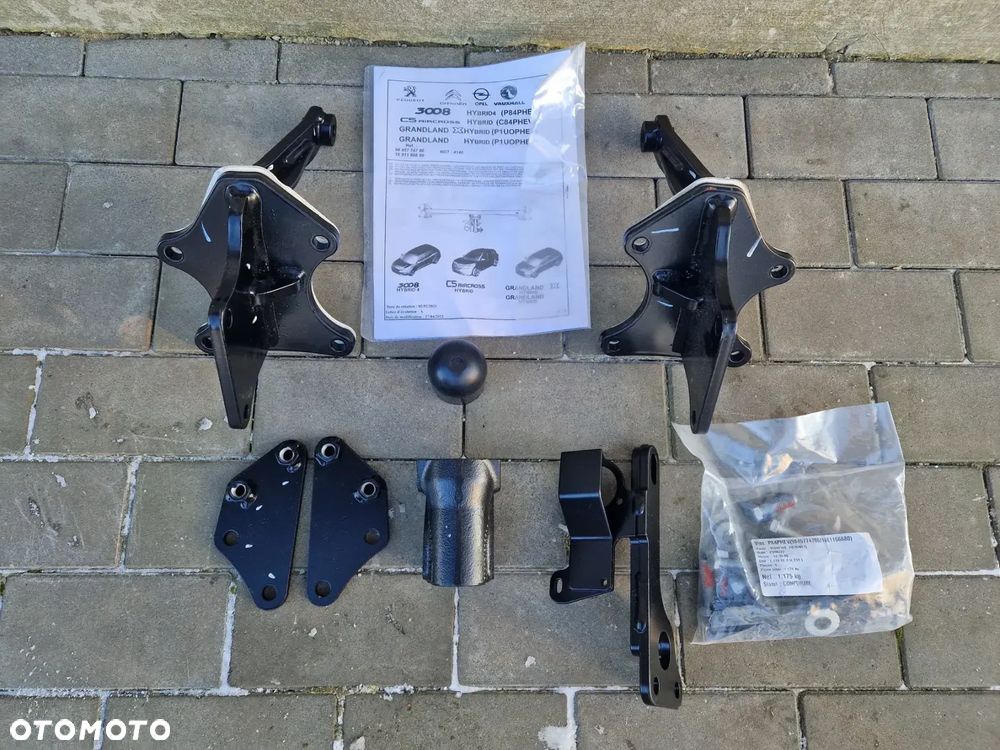 ELEMENTY MOCUJĄCE HAKA HOLOWNICZEGO PEUGEOT 3008 II CITROEN C5 AIRCROSS OPEL GRANDLAND X NOWE ORYGINALNE - 1