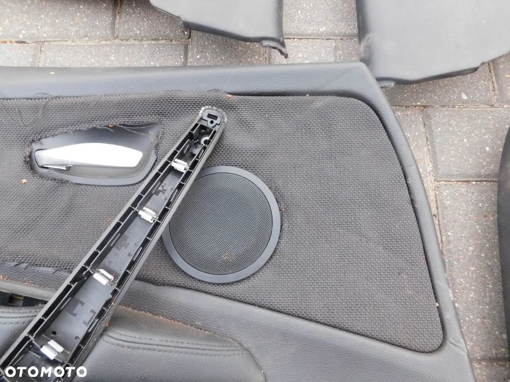 boczki drzwi tapicerka BMW E81 3D M-PAKIET CZARNA - 3