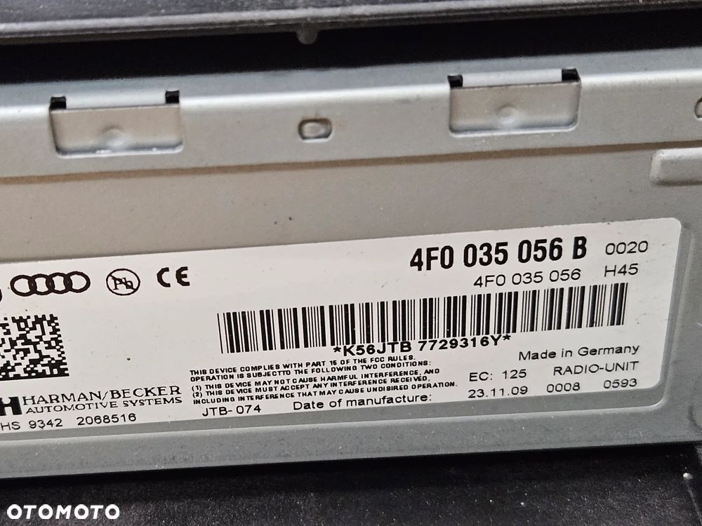 Audi A6 C6 tuner radia 4F0035541 4F0035541B   4F0035056B - 7