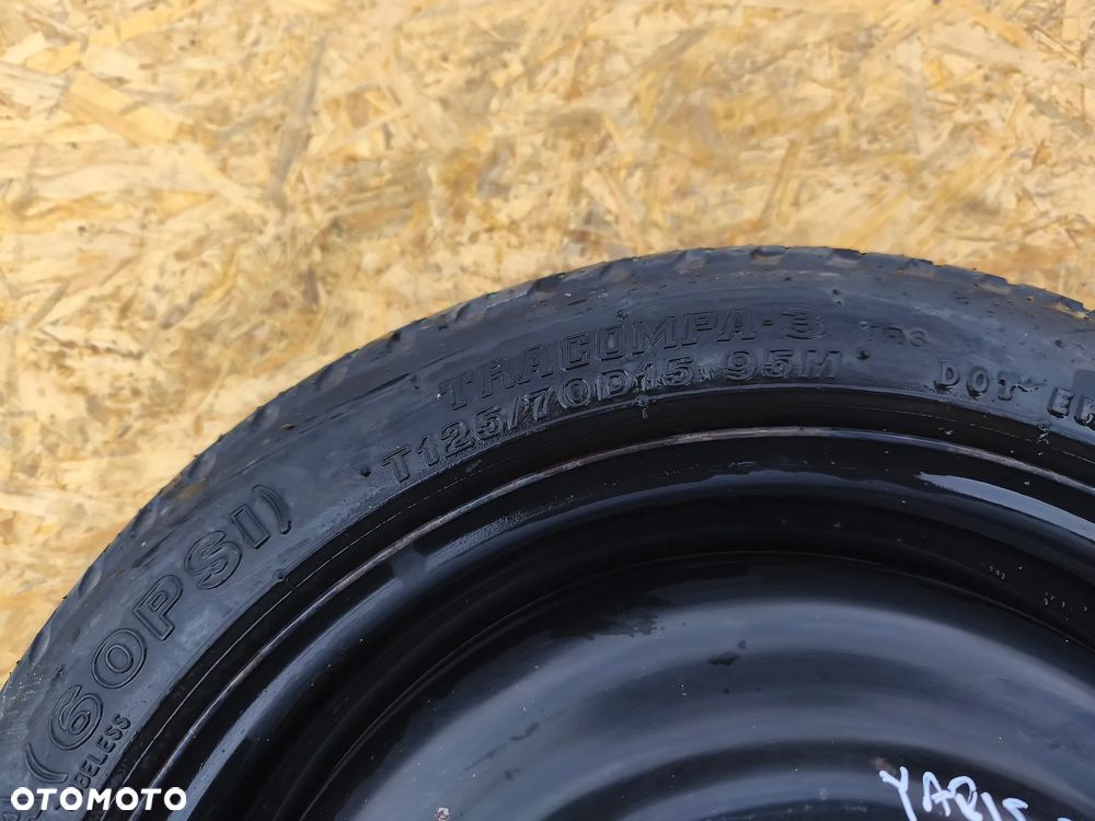 KOŁO DOJAZDOWE ZAPASOWE 15 CALI TOYOTA YARIS II 4X100 - 6