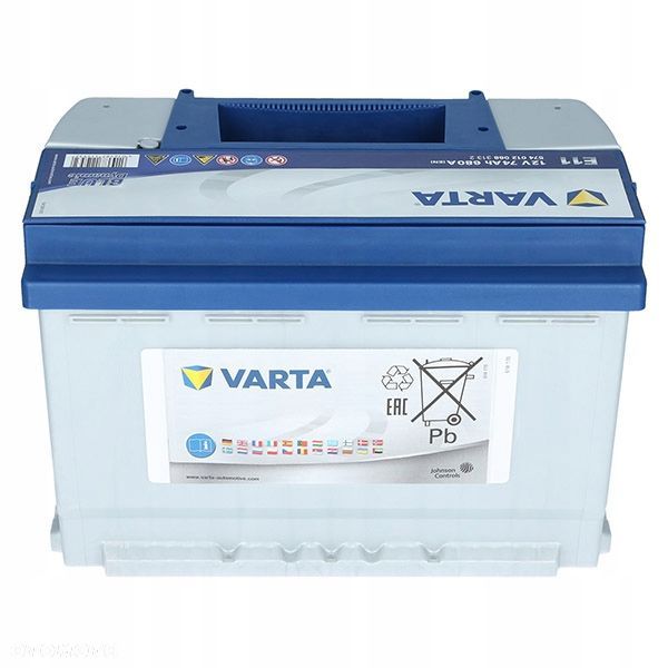 Akumulator Varta E11 12V 74Ah Blue Dynamic P - 6