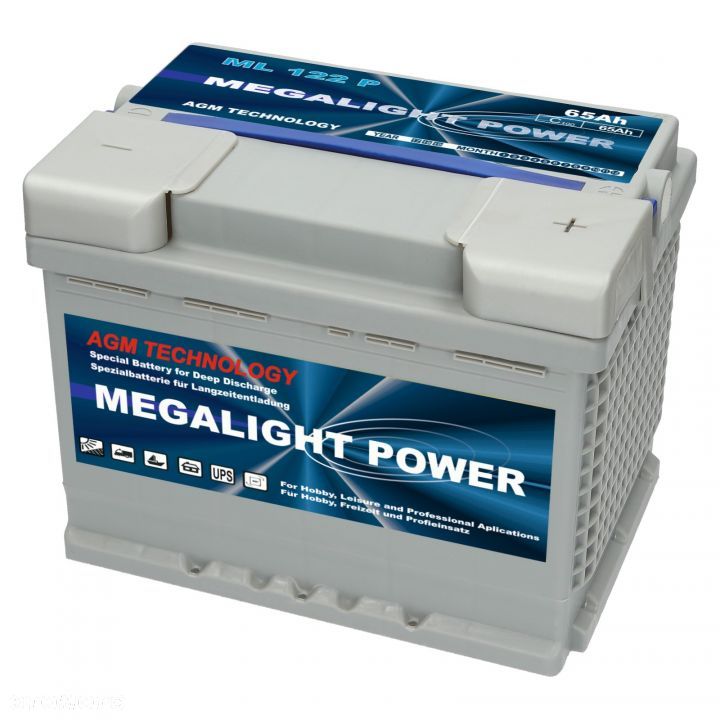 Akumulator MEGALIGHT AGM 65Ah - 1