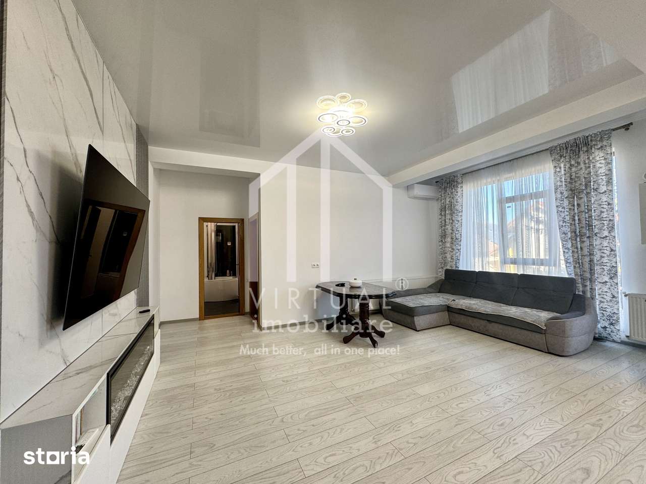Apartament cu 2 camere, 54mp utili+2 balcoane, etaj 1/2, parcare — fotografia 1
