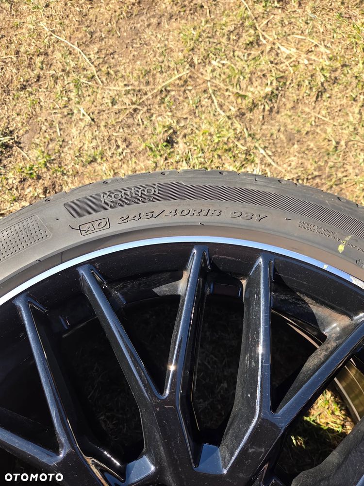 Felga aluminiowa Audi A4 S4 B9 18 Cali 8W0601025Q E-8.0Jx18H2 ET 40 245/40R18 93Y Hankook Ventus S1 Evo2 DOT 0524 2024 Rok - 8