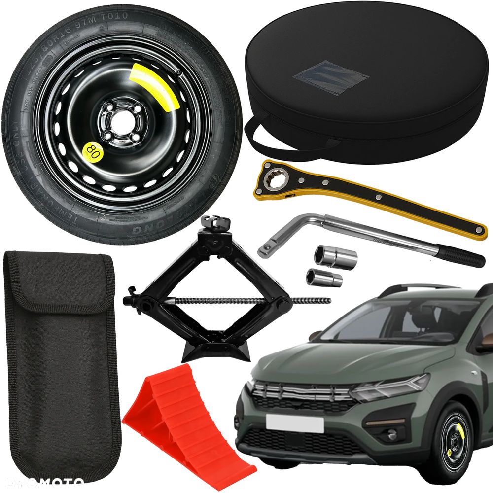 Koło dojazdowe 16 do DACIA SANDERO STEPWAY III (2021-obecnie) NOWE + ZESTAW - 1