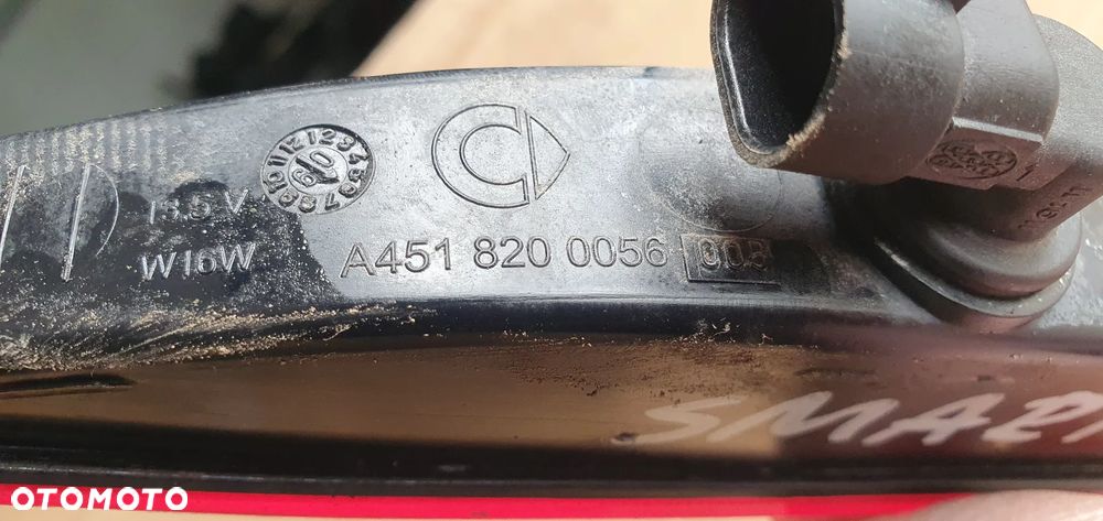 Trzecie światło stop Smart Fortwo II 451 A4518200056 - 4
