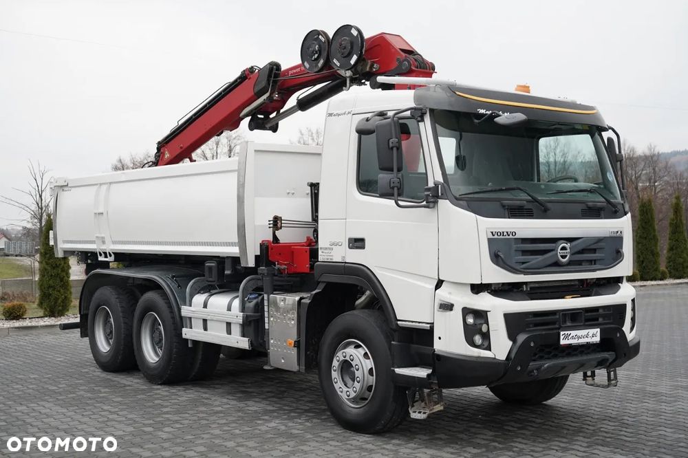 Volvo FM 410 / 6x4 / WYWROTKA + HDS PALFINGER 18002-EH A / HYDROBURTA / STEROWANIE RADIOWE / ŁYCHA / ROTATOR / EURO 6 - 15