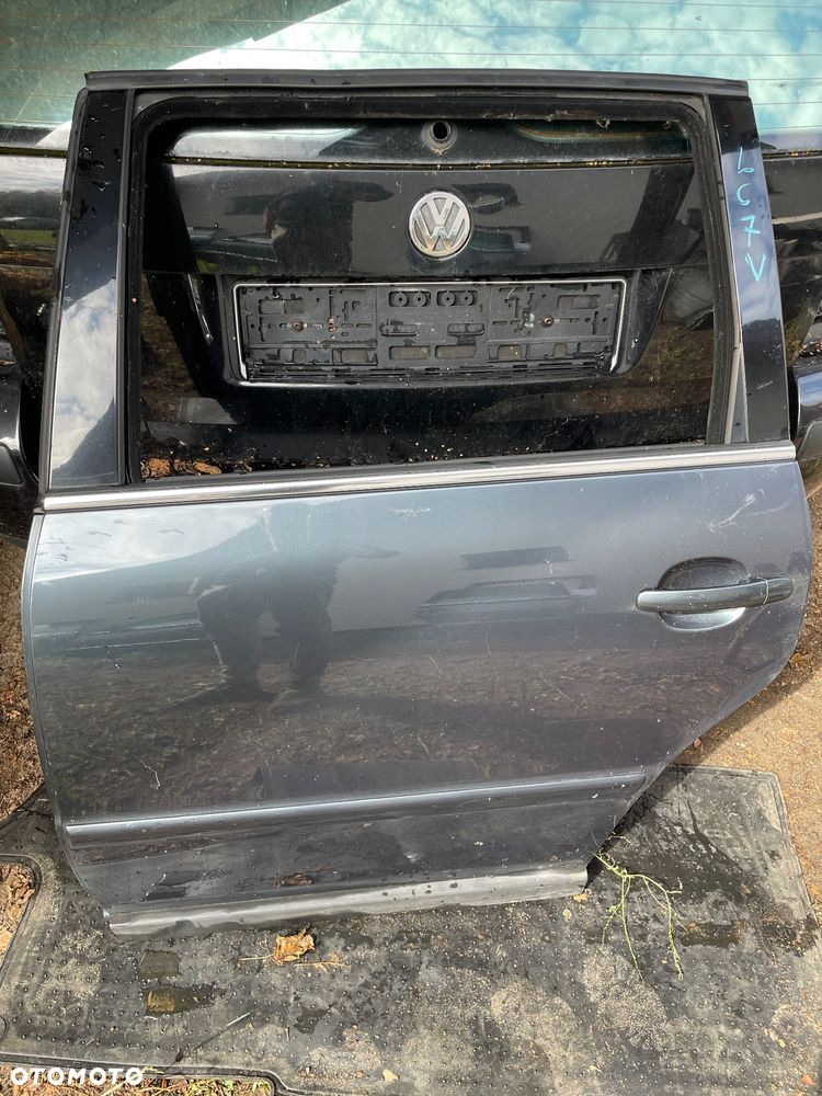 vw passat b5 fl  kombi drzwi lewe prawe  tył kompletne KOLOR LC7V listwa chrom - 8