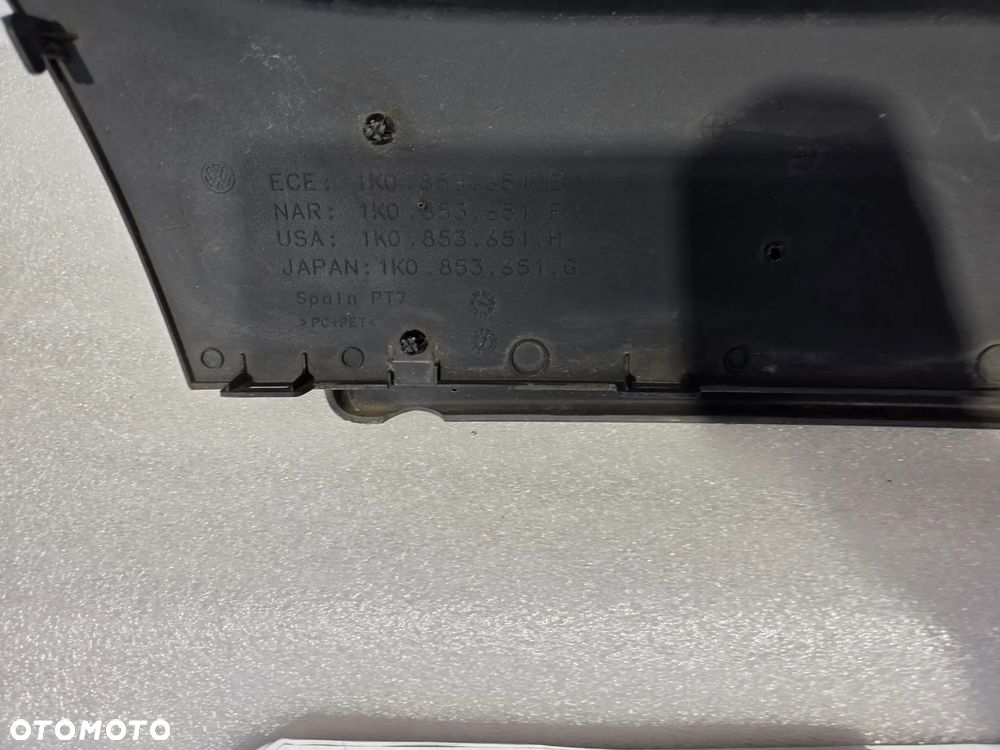 VW GOLF V GTI 03- ATRAPA / GRILL PRZEDNI PRZÓD NR 1K0853651E NR AUKCJI GL916 - 22
