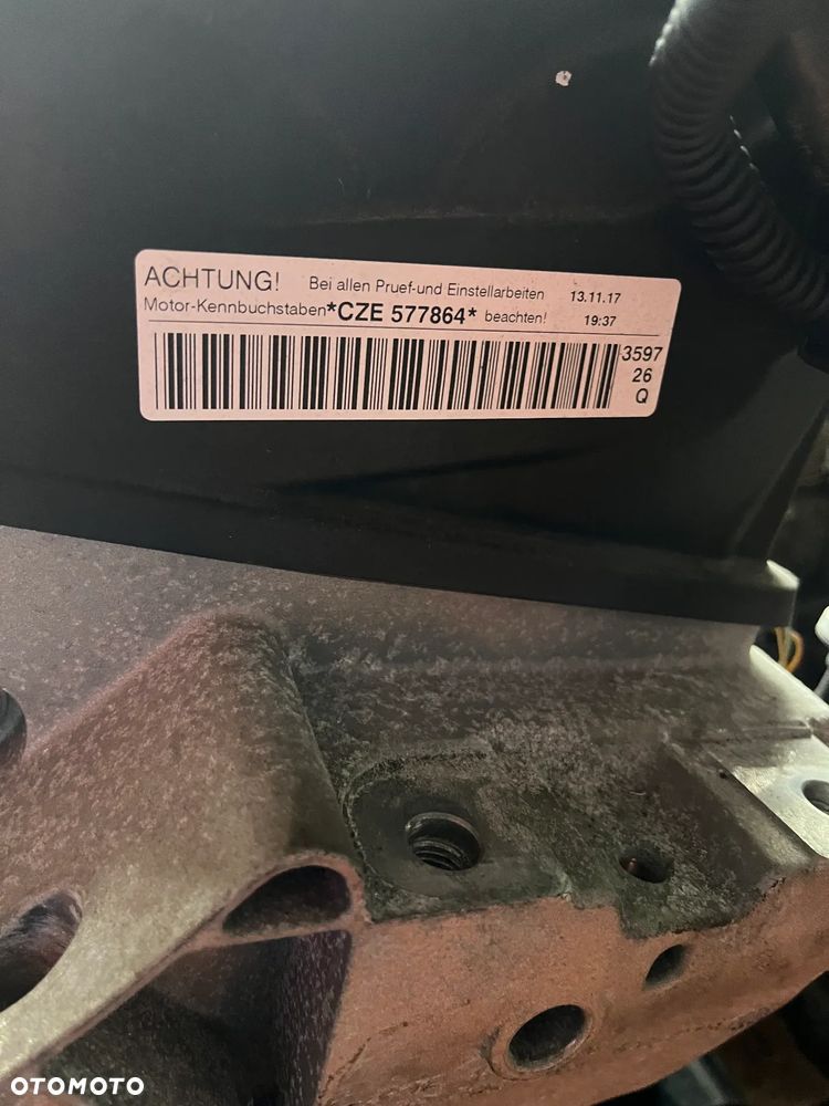 SILNIK CZE 1.4 TSI TFSI 150 KM STAN IDEALNY PRZEBIEG  30 TYŚ - 2